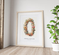 Johan Teyler - A flower wreath