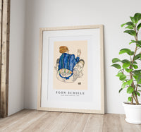 Egon Schiele - Seated Woman, Back View 1917