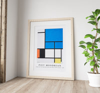 Piet Mondrian - Composition with Large Blue Plane, Red, Black, Yellow, and Gray 1921