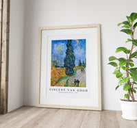 Vincent Van Gogh - Road with Cypress and Star 1890