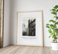 Camille Pissarro - Rue Saint-Romain, Rouen, 1st plate 1896