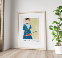 Edward Penfield - Woman holding umbrella 1896