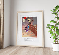 Ogata Gekko-Visiting the Temple Barefoot Series Pictures of Women’s Manners and Customs (1898)