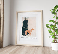 Edward Penfield - Woman with Greyhound 1897