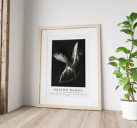 Odilon Redon - And I Saw an Angel Come Down From Heaven, Having the Key of the Bottomless Pit and a Great Chain in His Hand 1899