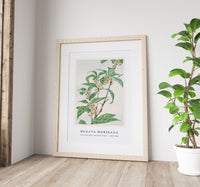 Megata Morikaga - Stem with leaves and small flowers during 1870–1880