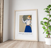 Edward Penfield - Woman holding umbrella 1897