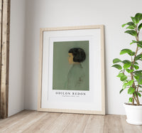 Odilon Redon - Young Woman in Profile 1910