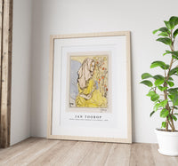 Jan Toorop - Charley Toorop with a headscarf in an armchair (1898)