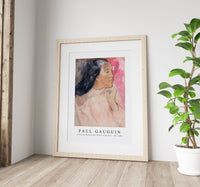 Paul Gauguin - A Tahitian Woman with a Flower in Her Hair 1891-1892