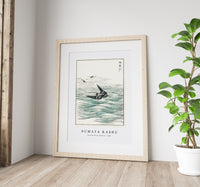 Numata Kashu - Riu Kiu House Swallow illustration from Pictorial Monograph of Birds (1885)