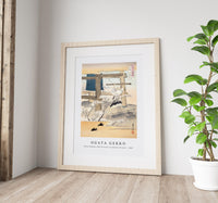 Ogata Gekko - Monk Ringing a Bell Pictures of Japanese Flowers (1898)