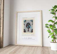 E.A.Seguy - Art Nouveau bird pattern pochoir print in oriental style