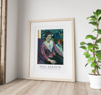 Paul Gaugin - Woman in front of a Still Life by Cézanne 1890