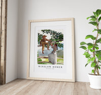 winslow homer - On the Fence-1878