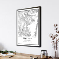 
              Toms River, New Jersey Modern Map Print
            