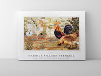 Maurice Pillard Verneuil - Coqs et poules from L'animal dans la décoration (1897)