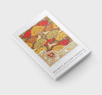 Maurice Pillard Verneuil - Cerfs et arbres, papier peint. Écureuil oiseaux et sorbier