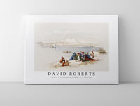 David Roberts - Pyramids of Gezeeh (Giza) from the Nile-1796-1864