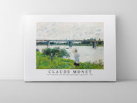 Claude Monet - The Promenade with the Railroad Bridge, Argenteuil 1874