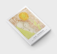 Jan Toorop-Woman's Head with Red Hair and Chrysanthemum (1896)