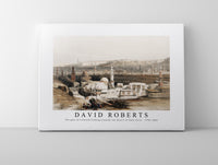 David Roberts - The gate of Citzenib looking towards the desert of Suez Cairo-1796-1864