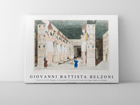 Giovanni Battista Belzoni - Interior of the Temple at Ybsambul illustration from the kings tombs in Thebes 1778-1823