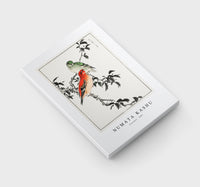 Numata Kashu - Crossbill illustration from Pictorial Monograph of Birds (1885)