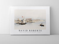 David Roberts - General view of the ruins of Luxor from the Nile-1796-1864