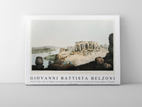 Giovanni Battista Belzoni - View of the ruins of Ombos and adjacent country illustration from the kings tombs in Thebes 1778-1823