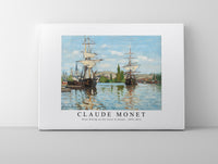 Claude Monet - Ships Riding on the Seine at Rouen 1872-1873