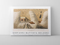 Giovanni Battista Belzoni - Plate 9  Entrance into the Pyramid of Cephrene illustration from the kings tombs in Thebes 1778-1823