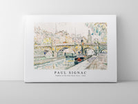 Paul Signac - Tugboat at the Pont Neuf, Paris (1923)