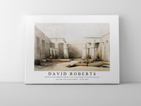David Roberts - Medinet Habu (Medint) in Thebes-1796-1864
