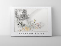 Watanabe Seitei - Wild pine tree illustration from Seitei Kacho Gafu 1890-1891