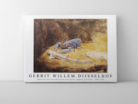 Gerrit Willem Dijsselhof - Aquarium with three North Sea fish Lobster, Dogfish and Plaice 1876-1924