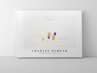 Charles demuth - Two Women and Child on Beach-1916