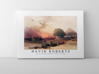 David roberts - Approach of the simoom Desert of Gizeh-1796-1864