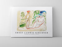 Ernst Ludwig Kirchner - Two Bathers near the Woods 1910-1911