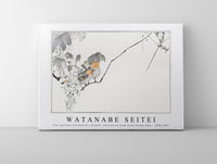 Watanabe Seitei - Two sparrows perched on a branch. Illustration from Seitei Kacho Gafu 1890-1891