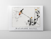 Watanabe Seitei - Japanese swallow bird, illustration from Seitei Kacho Gafu 1890-1891