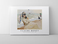 Claude Monet - Camille on the Beach in Trouville 1870