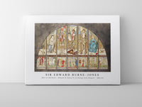 Sir Edward Burne Jones - Wars of the Roses - Edward IV, Henry VI, St George with Allegory (1862–64)