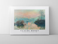 Claude Monet - Sun setting on the Seine at Lavacourt 1880