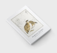 Numata Kashu - Japanese Quail and Gentian illustration from Pictorial Monograph of Birds (1885)