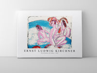 Ernst Ludwig Kirchner - Three Bathers by Stones 1913