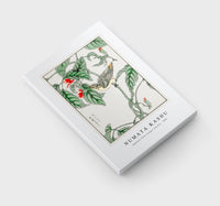 Numata Kashu - Japanese Tree-creeper and Pea illustration from Pictorial Monograph of Birds (1885)