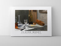 Claude Monet - Still Life with Bottle, Carafe, Bread, and Wine  1862-1863