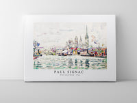 Paul Signac - River scene Rouen (1924)