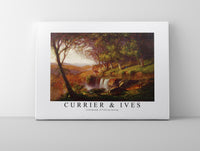 Currier & Ives - Lithograph of Falling Spring